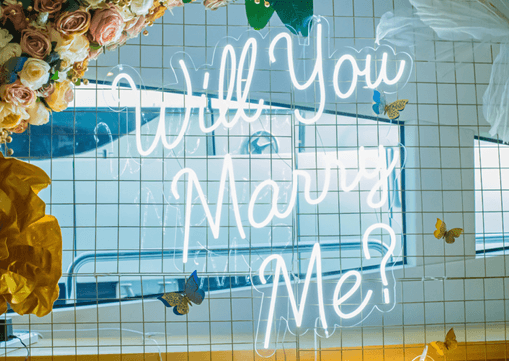 Will You Marry Me Marquee LED Light